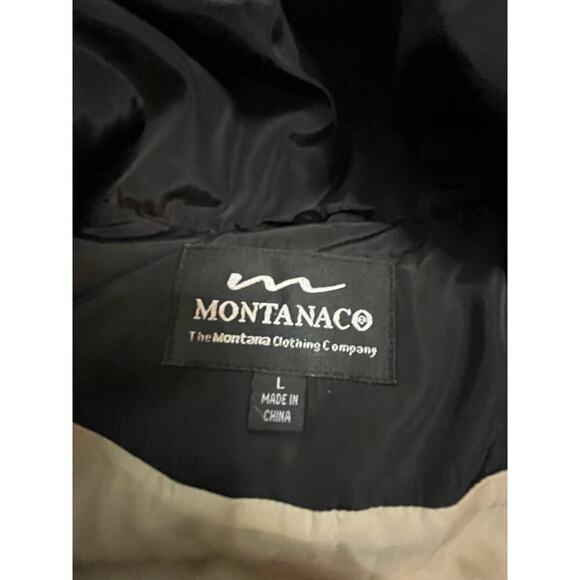 Montanaco Puffer Vest Knit Sweater Sleeves Transitional Hobbit Cottage Grandma - Picture 2 of 16